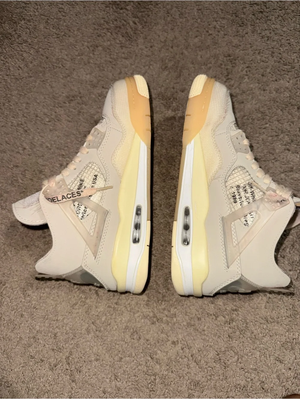 Jordan Men's Sneakers in Cream and Tan